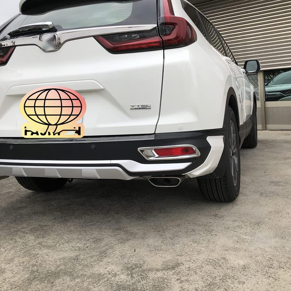 Kadore for Honda CR-V CRV EX EX-L Touring Hybrid 2020 2021 2022 Chrome Rear Fog Lights Lamps Cover Trim Bezel 2-pc