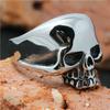 1 Stück Größe 6 bis 15 Poliertes Totenkopf 316L Edelstahl Geistertotenkopf Ring