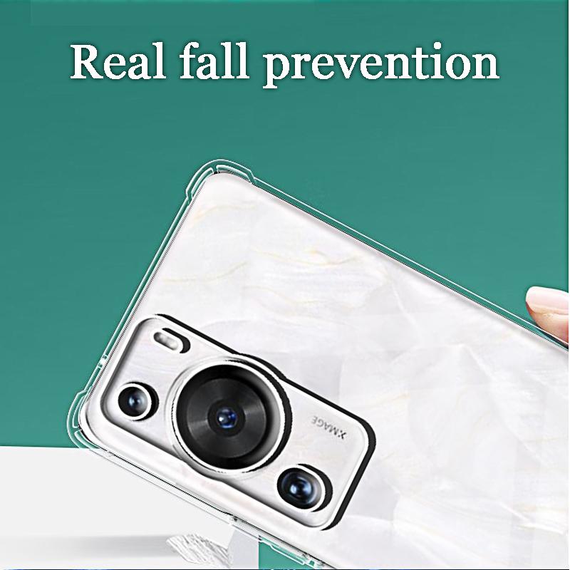 Transparent Phone Case for Huawei P60 Pro Back Cover For Huawei P50 Pro P40 Lite Mate 60 50 Pro Protective Camera Shell
