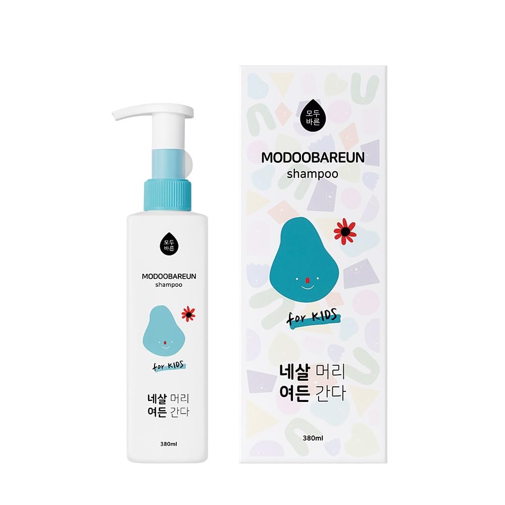 

MODOOBAREUN Детский шампунь для мам, младенцев и детей Глубоко увлажняет волосы и кожу головы Подходит для новорожденных Уход за волосами Органический Веганский Натуральный шампунь, изготовленный из