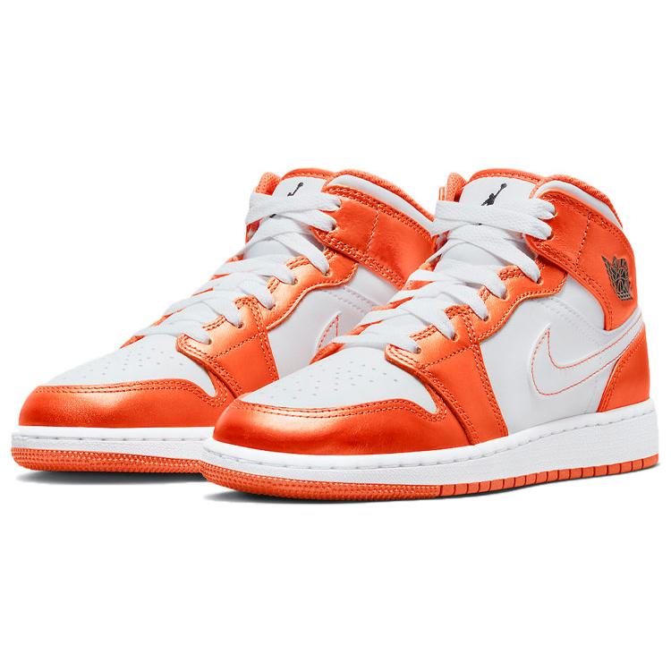 New Jordan 1 Mid Metallic Orange GS DM4228-800