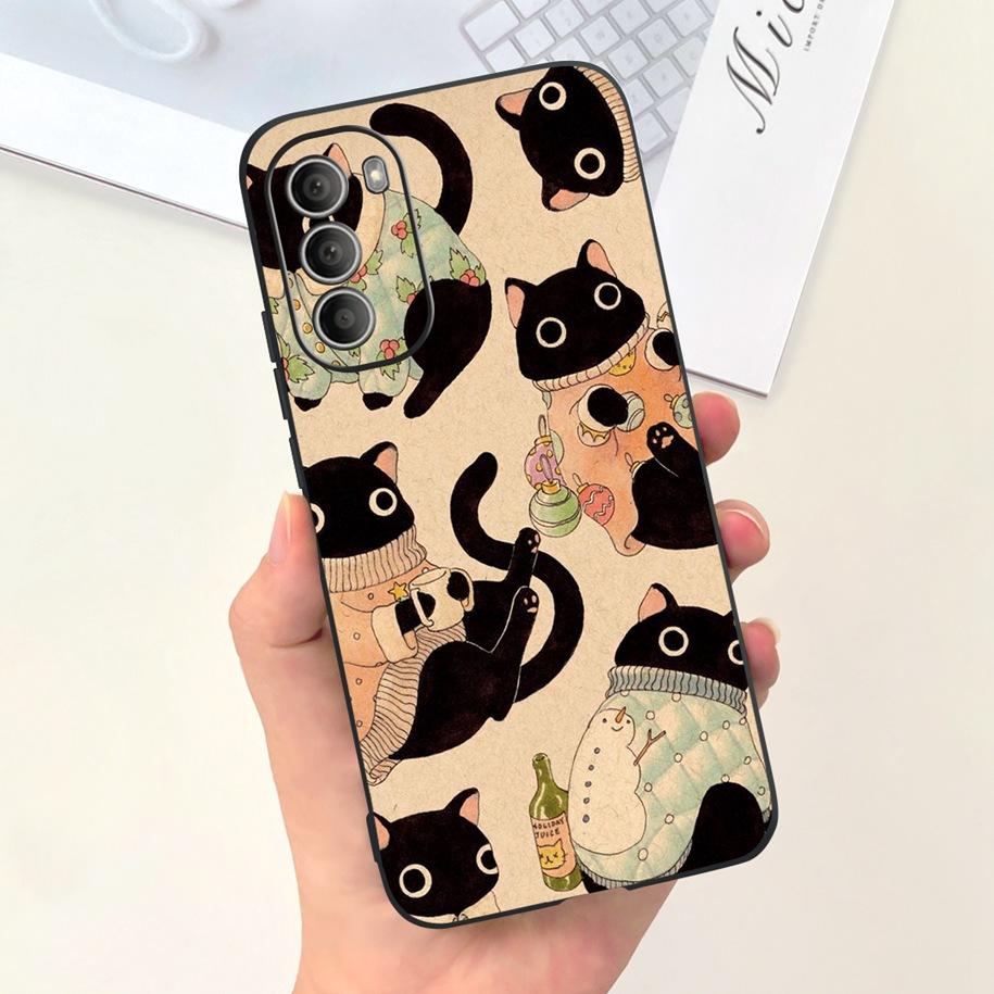 For Motorola Moto G51 G71 5G Case XT2171-2 XT2171-1 XT2169-1 Shockproof Cover Cute Rabbit Flower Phone Cases For Moto G31 Bumper