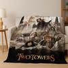 Classics L-Lord of The Rings H-Hobbit Movie Flannel Blanket,Warm and Cozy Soft Throw Blanket for Home Bedroom Bed Sofa Cover Kid