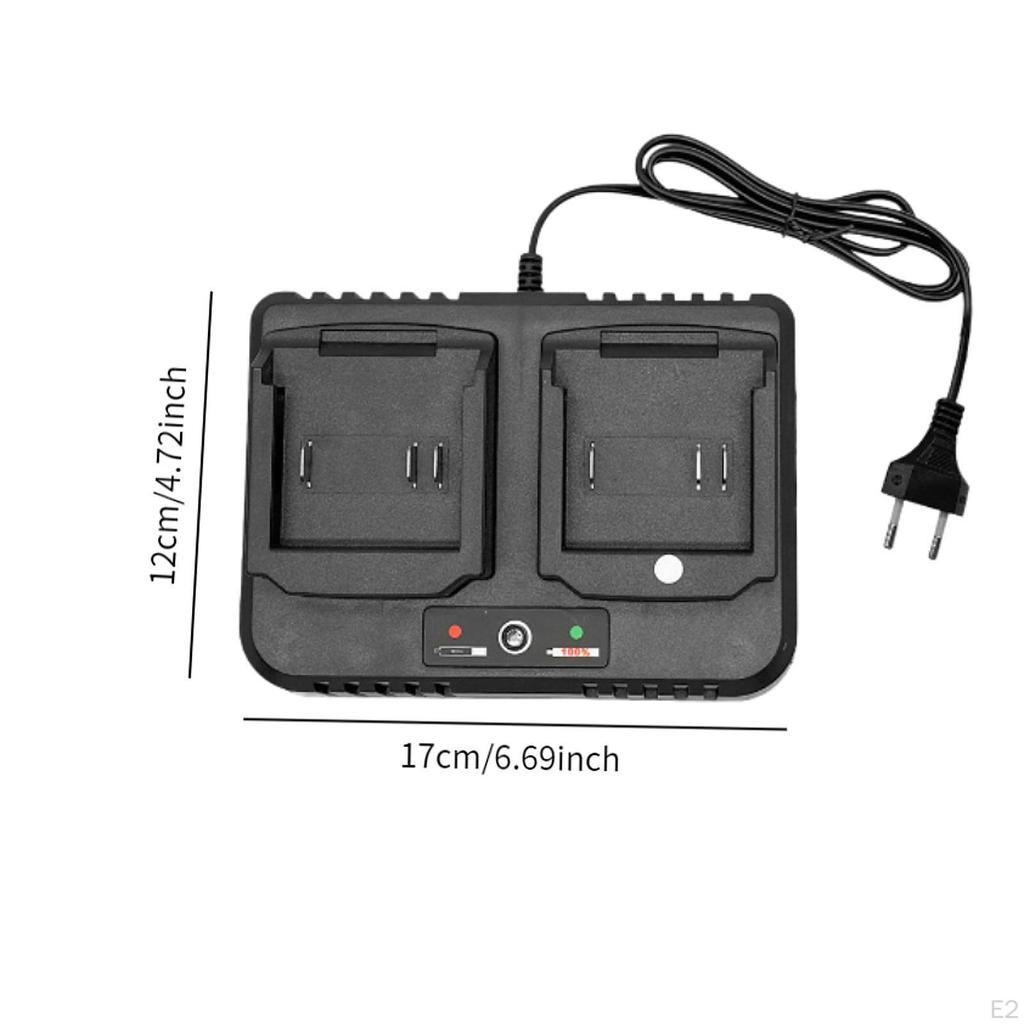 Double Battery Charger Portable Replacement for Home Use Power Tools