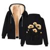 Men's And Women's Fashion The Same Coat With Fleece Thick Hoodie Hoodie Cardigan