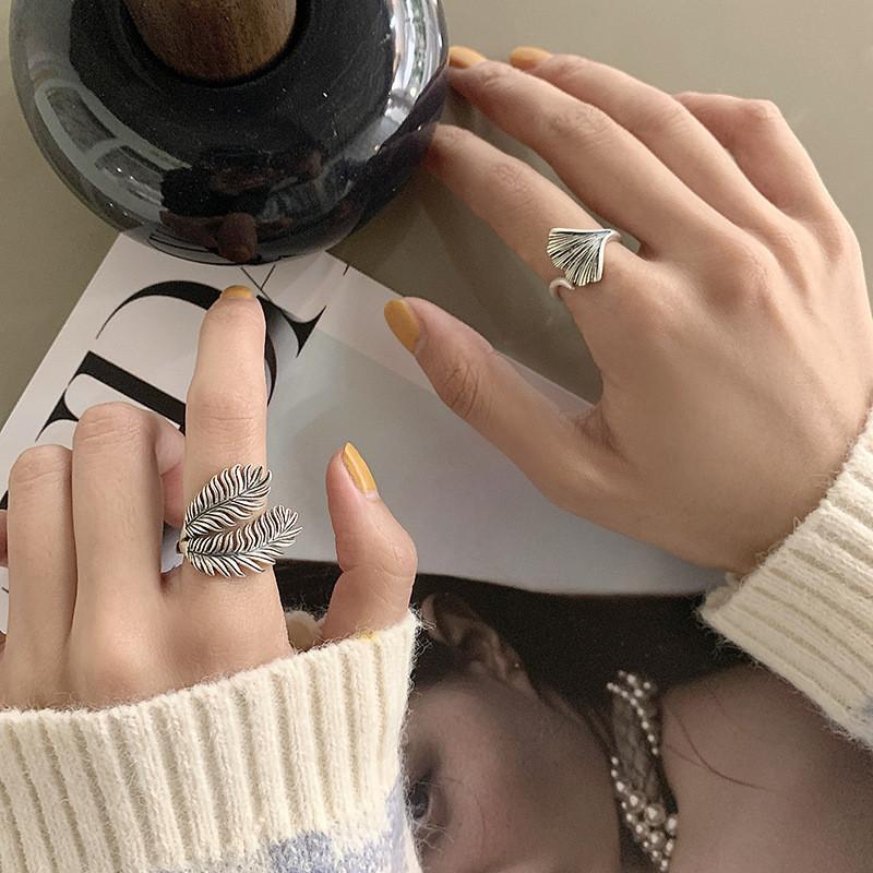 Inspired 925 Retro Sterling Silver Ring For Women With Simple And Pure Aesthetic Charm