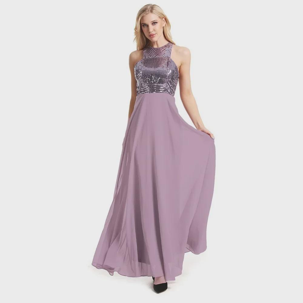 Sequined Slim Bridesmaid & Evening Dress - Women's 2020 Collection