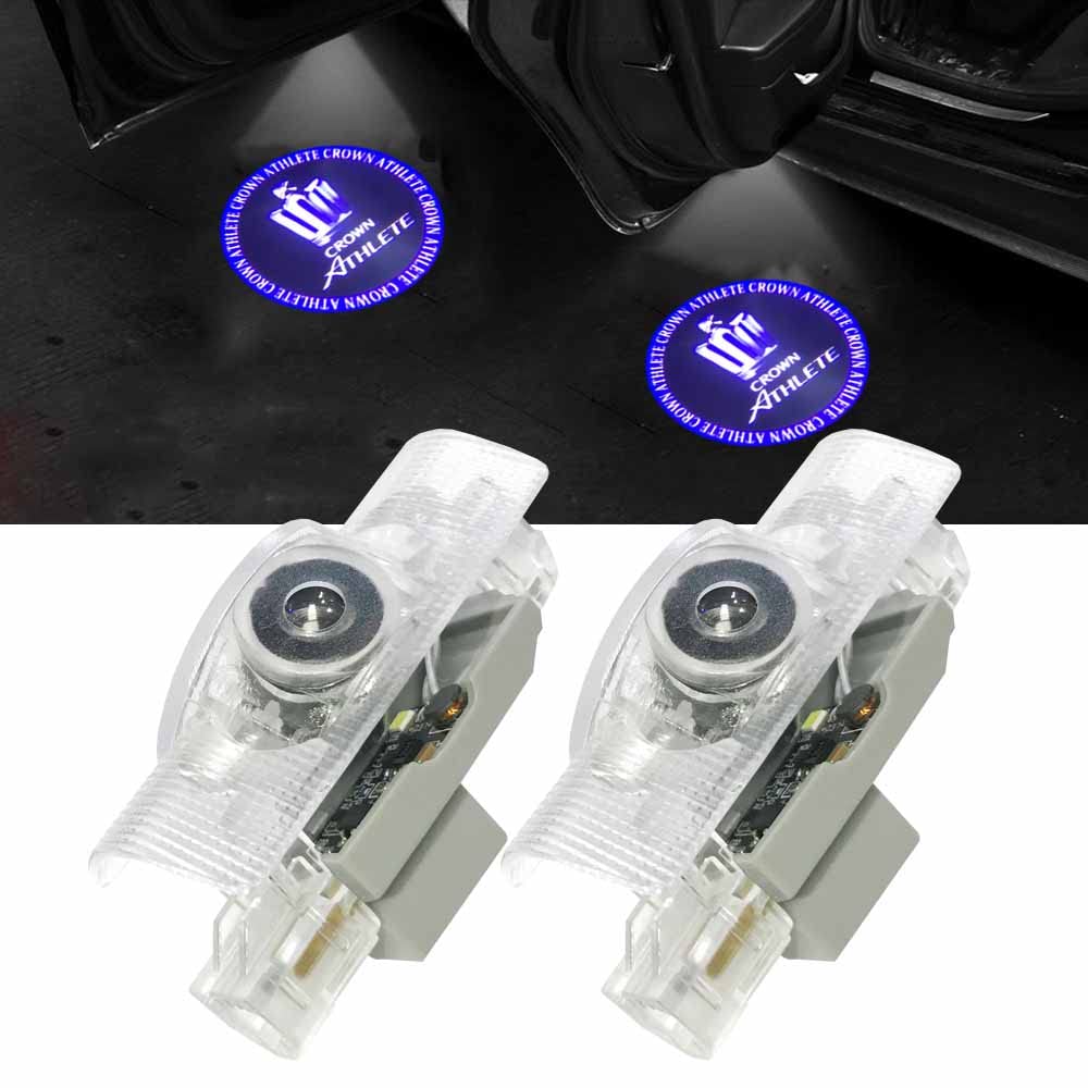 Minile Crown Door Courtesy Door Welcome LED Logo Replacement Parts for 180 200 and 210 Series Crown Set of 2 Lamps, Lights, Lights, Projection,