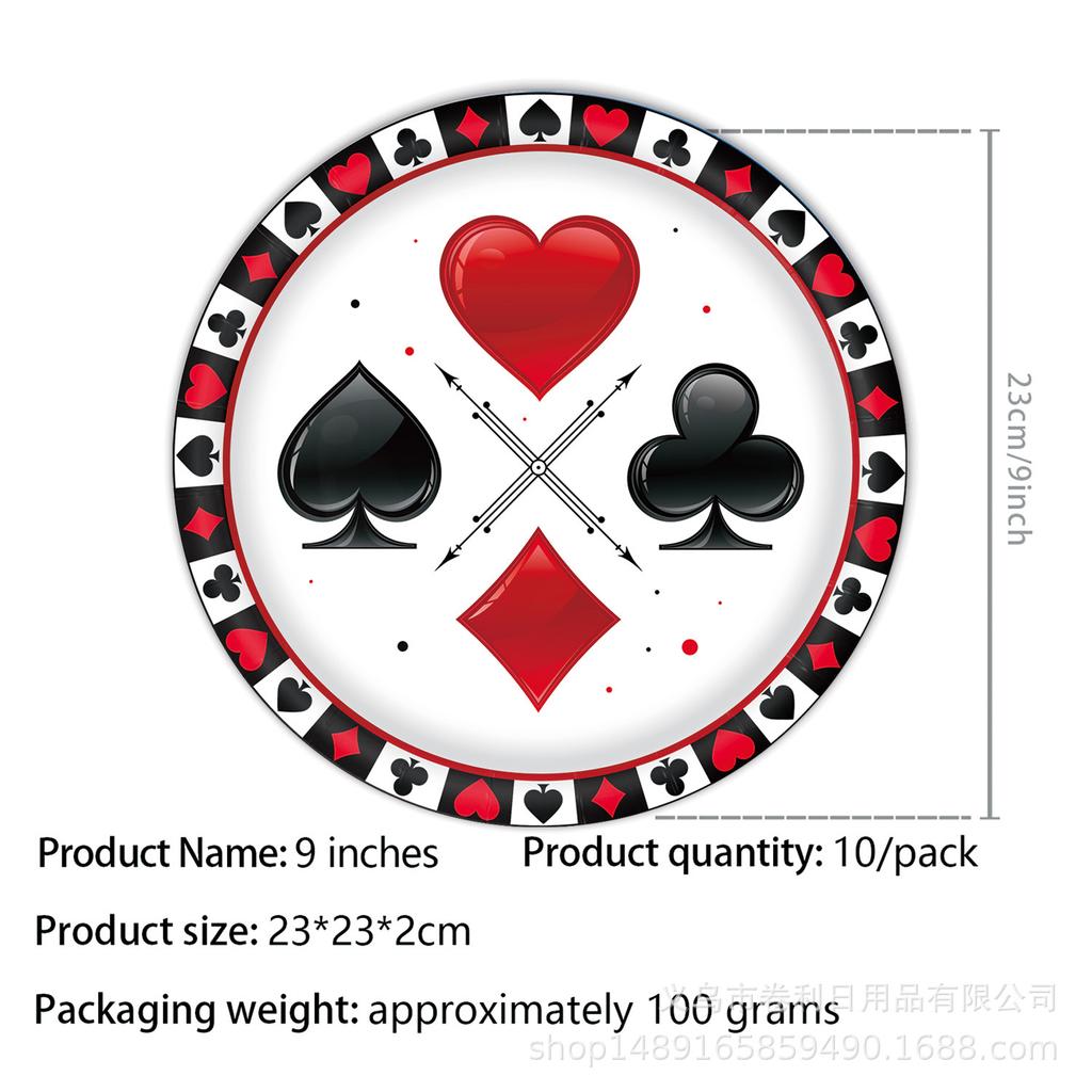 Geburtstagsparty im Casino-Stil: Geburtstagsdekorationen, Pokerdekorationen, Banner, Besteckarrangement