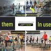 48" Hexagonal Fitness Trampoline with Handle - Silent Bounce, Elastic Rope, Commercial Model for Adults