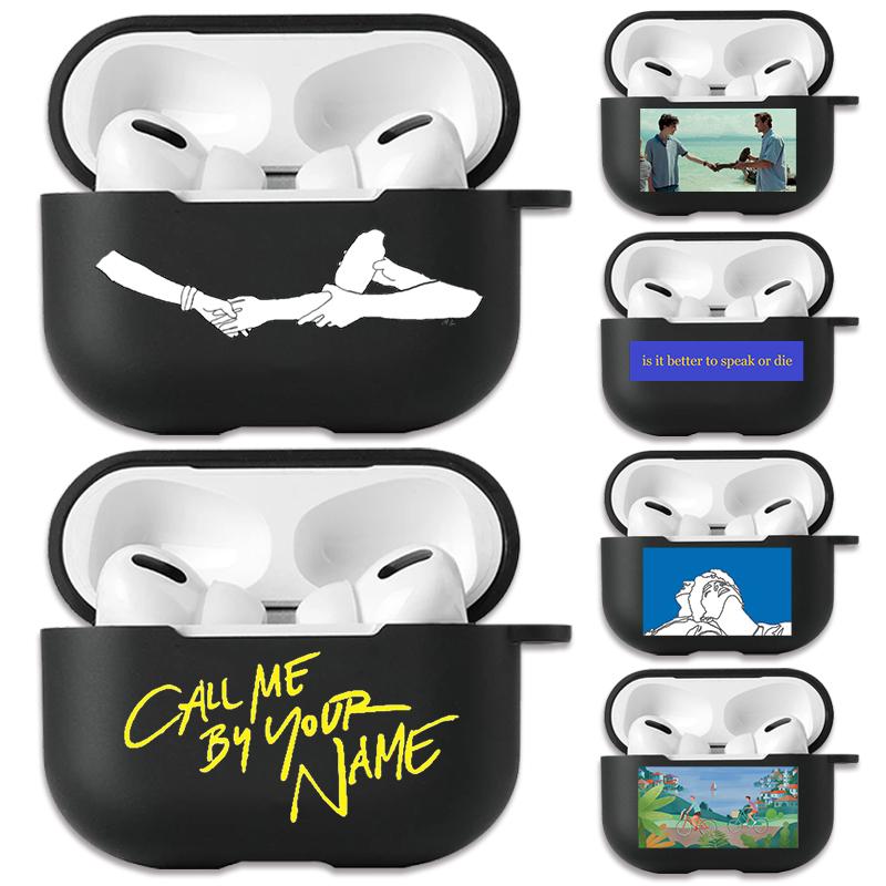 

Черный силиконовый чехол «Зови меня своим именем» для Apple Airpods Pro 3 2 1 Elio Oliver Bluetooth, беспроводной чехол для наушников, чехлы для Airpod