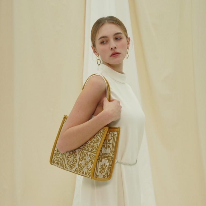 Riccio Anna My BeSt Bag Jacquard Tote Bag S  hS51Myb201ye 