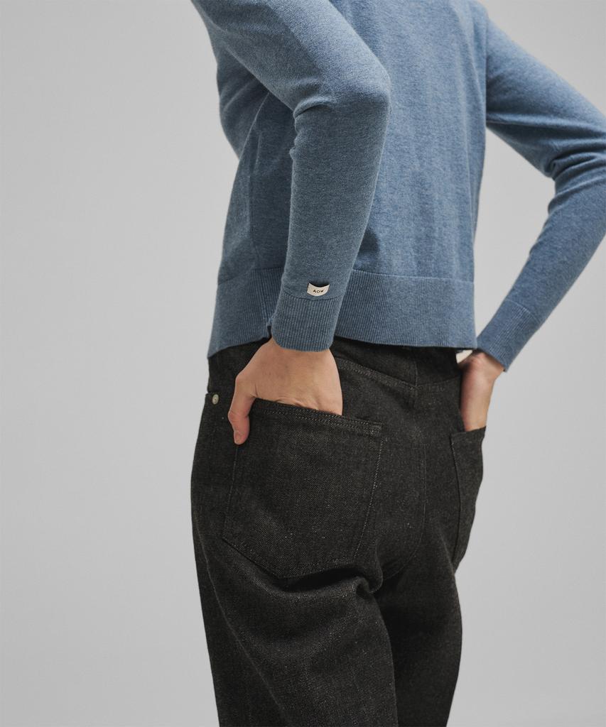 ANOTHER OFFICE WOMEN W. Standard Kuroki Denim Pants (Black)