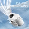 IMYCOO  Portable Wearable Led Display Waist Cilp Fan Custom Logo Rechargeable Hands-free Belt Fan for Sport Travel