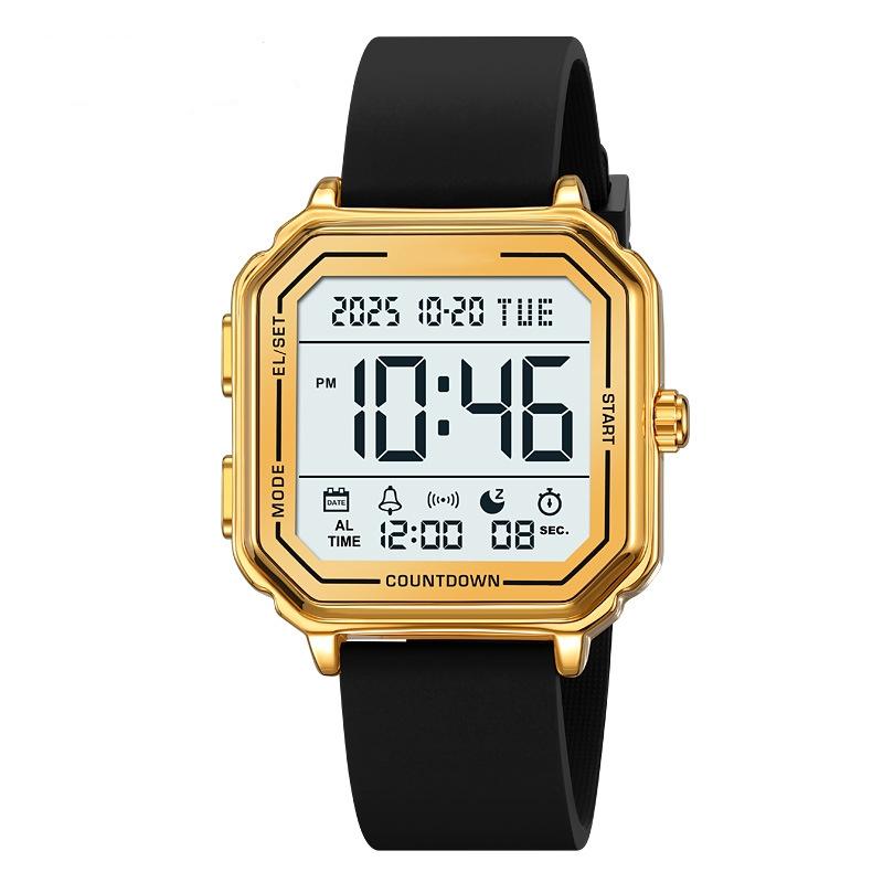 Sport EL Light Casual Watch Chronograph Countdown Stopwatch Digital Wristwatch Mens Clock