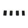 100pcs 100pcs Fishing Wire Leader Fixer Black Fishing Connectors  Rigging Use