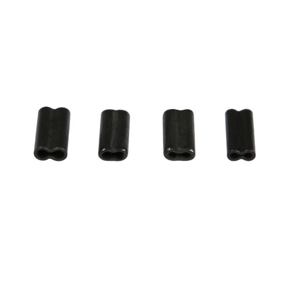 100pcs 100pcs Fishing Wire Leader Fixer Black Fishing Connectors Rigging Use