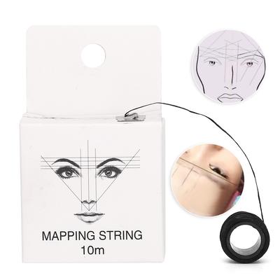 10m Předem nanesená mapovací nit Microblading Nástroj pro značení obočí Nitová linkaPředem nanesená mapovací nit