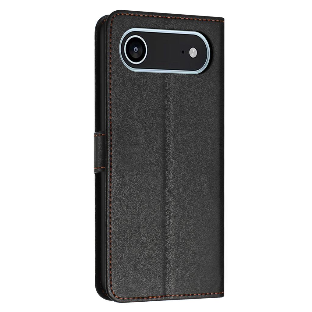 For iPhone 17 Air Case Stand Wallet Leather Phone Cover with Strap