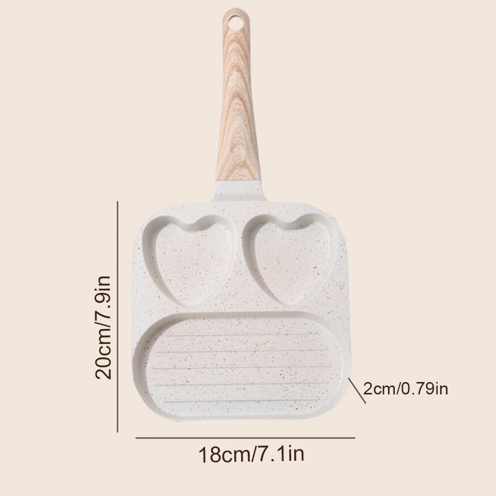 Eggs Frying Pan for Breakfast Pancake Burger Sandwiches Nonstick Easy Clean Pancake Pan Gas Stove & Induction Compatible