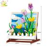 Sunflower Photo Frame Model Building Blocks Sets Kids Space Astronaut MOC construction Toys for Children Bricks Flower