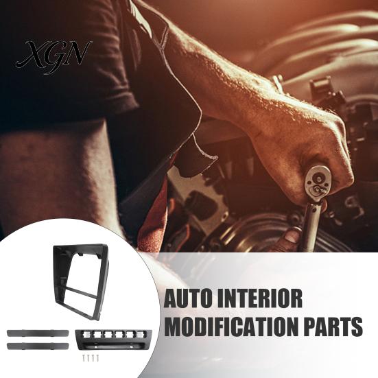 Sada na vylepšení interiéru vozu 9palcový rámeček pro navigaci pro LADA 2110/2111/2112, Panel krytu pro automobilové spínače pro montáž na palubní desku, Obrazovka Android,