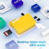 BUDI CP585Y USB 3.0 Multi-Function TF Card Reader Writer High Speed 5Gbps OTG Compatible with Windows/Mac/Linux/iOS