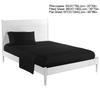 Soft Bed Sheets Set Bedspread Deep Pocket High Quality Bedding Set Black TWIN Size 3Pcs