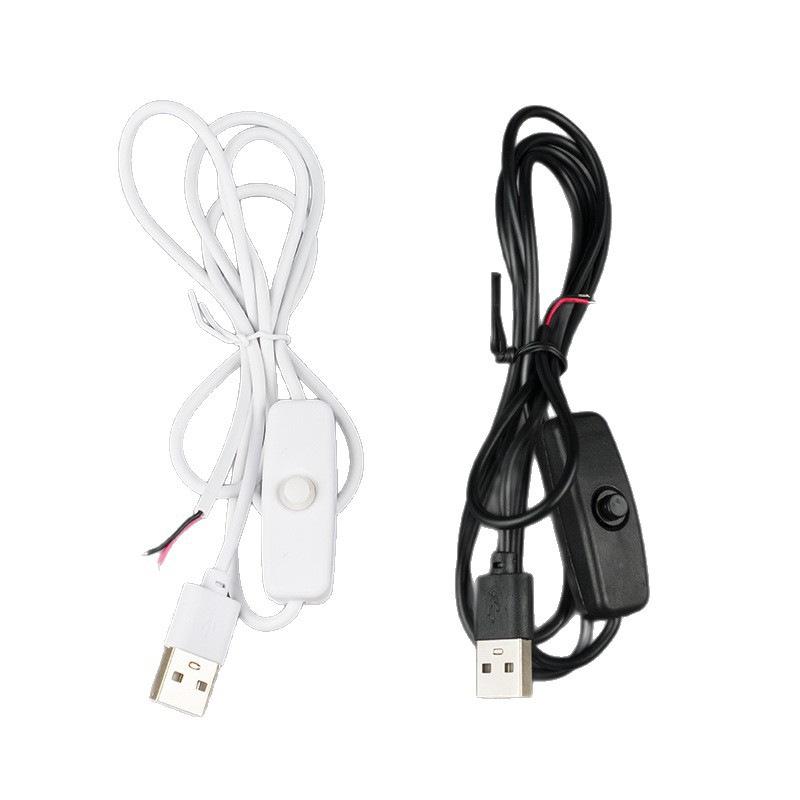 USB Extension Cable with ON OFF Switch 2M Long Lasting Power Cord for LED Strip Light Holiday Decoration