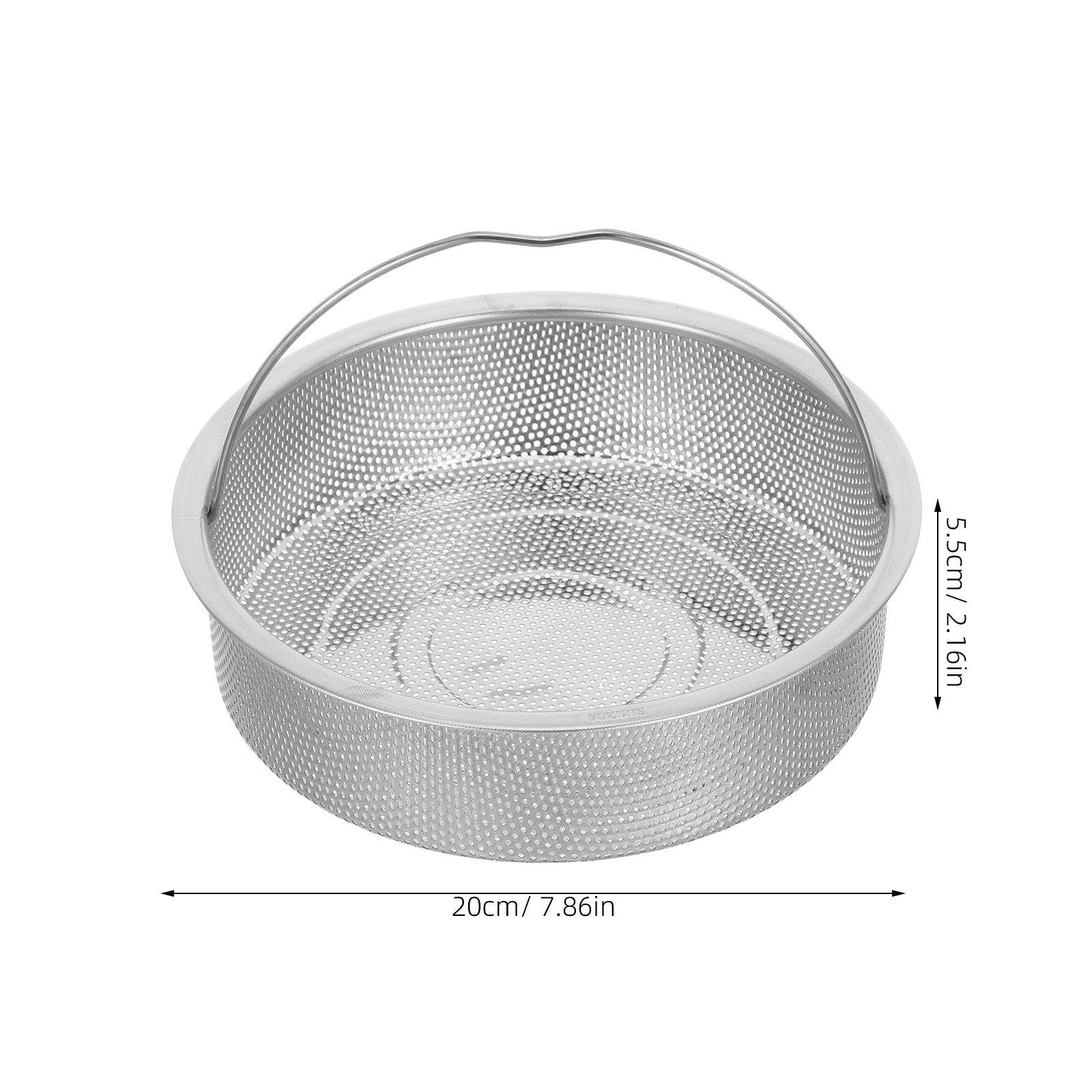 

20Cm Stainless Steel Steamer Basket For Rice Cooker Vegetable Meat Steam Rack Pot Cooking Kitchen Use Steamer Insert