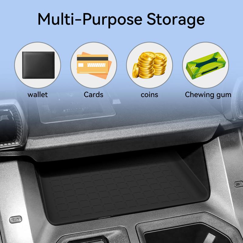 LUCKEASY for Toyota RAV4 2026 (Left Rudder Only) Car Anti Dirt Pad Mobile Wireless Charging Center Anti‑Slip Mat Silicone