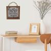 Quadratisches Holz-Hängeschild Holztafel Wandkunst Für Küche Schlafzimmer Wohnzimmer Arbeitszimmer Dekorationen