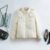 New women's winter fluffy short cotton clothes loose small thickened cotton clothes fashionable bread clothes jacket
