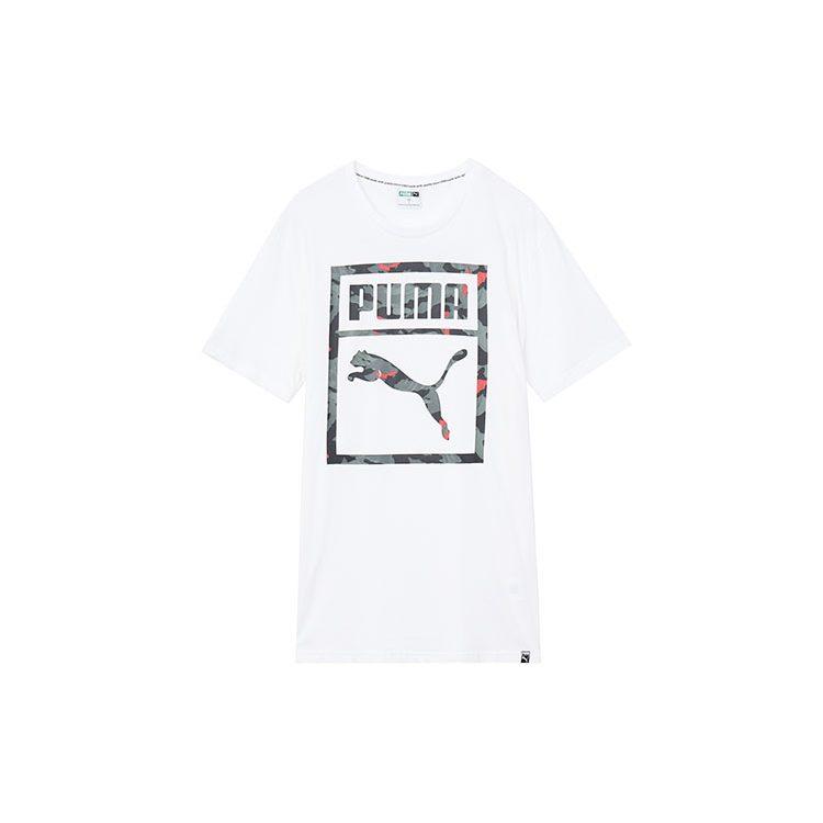 PUMA T Shirts Men's Crew Neck Moderate Straight Fit 576437-02