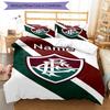 3pcs Custom Name Fluminense FC Bedding Set Duvet Cover Closure Includes 1 Duvet Cover & 2 Pillowcases, Soft and Comfortable for All Seasons.