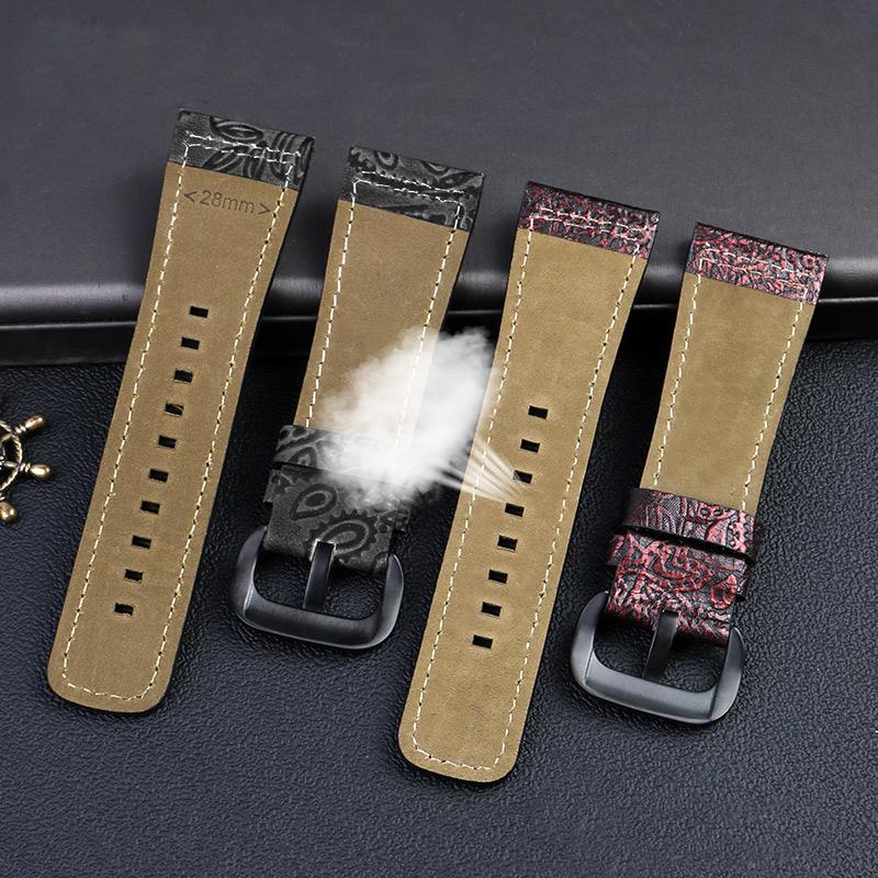 For Bracelet For Seven Friday Watch Strap Men's Square Mechanical M2/02 M3 T2 S1 Vintage High Quality Pattern Leather Watchband 28MM