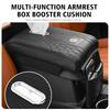 Car Armrest Height Booster Cushion Leather Metal Storage Pocket Pad For Volkswagen VW Scirocco Jetta Beetle Golf 4 5 6 Passat zk0