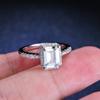 Bague Ringen 925 Sterling Silver Emerald Cut Moissanite Gemstone Wedding Engagement Diamonds Ring For Women Fine Jewelry Gifts