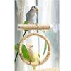Suction Cup Hanging Bird Standing Perch Non-slip Parrot Play Stand Toy  Pet Bird Cage