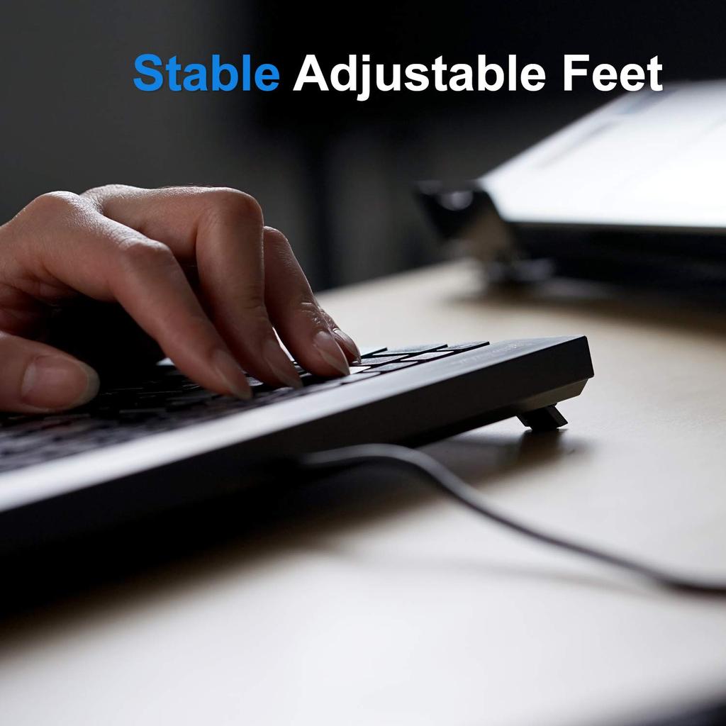 Perixx USB Keyboard Wired Space Saving Low Profile Membrane Compact Small Guaranteed Layout No PERIBOARD-426US [Genuine Product] 27.6X13.8X1.5cm