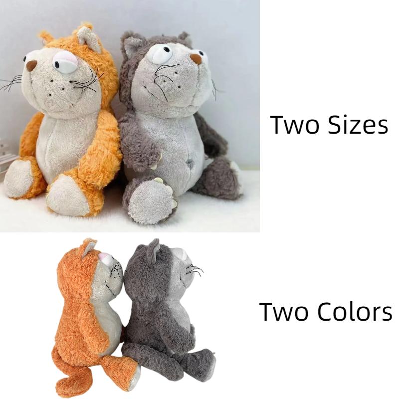 Plush Cat Adorable Toy Pillow Fluffy Hippo Stuffed Animal Gifts Decoration Home
