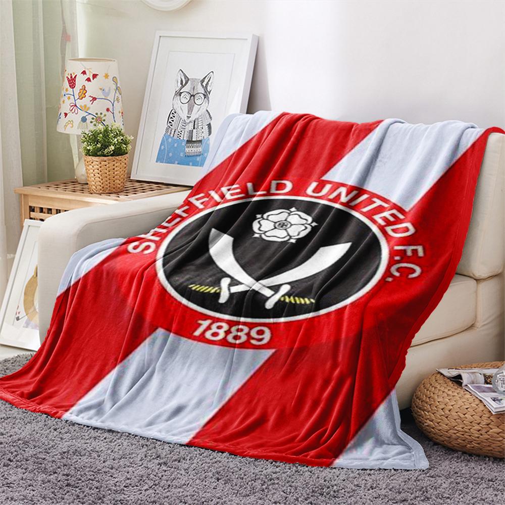 1 Pezzo Coperta in Flanella con Stampa Sheffield United FC, Alta Qualità Confortevole per Tutte le Stagioni, Arredamento per la Casa, Calore e Comfort, Perfetta per Regali di Natale