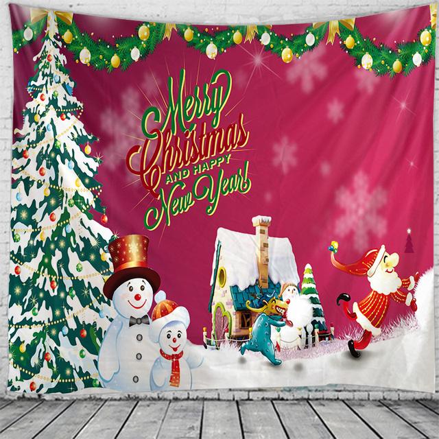 

Рождественское украшение гобелен Рождественское украшение спальни общежития гобелен Рождественская вечеринка фоновое украшение гобелен 95x73cm