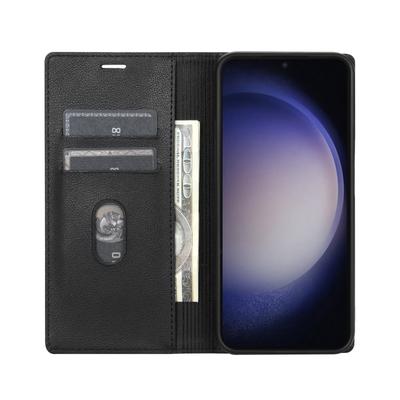 BKS-001 For Samsung Galaxy A35 5G Magnetic Case PU Leather+TPU Card Holder Phone Cover