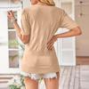 Women's Casual Fashion Short Cardigan Casual Short Sleeve Solid Colour Top