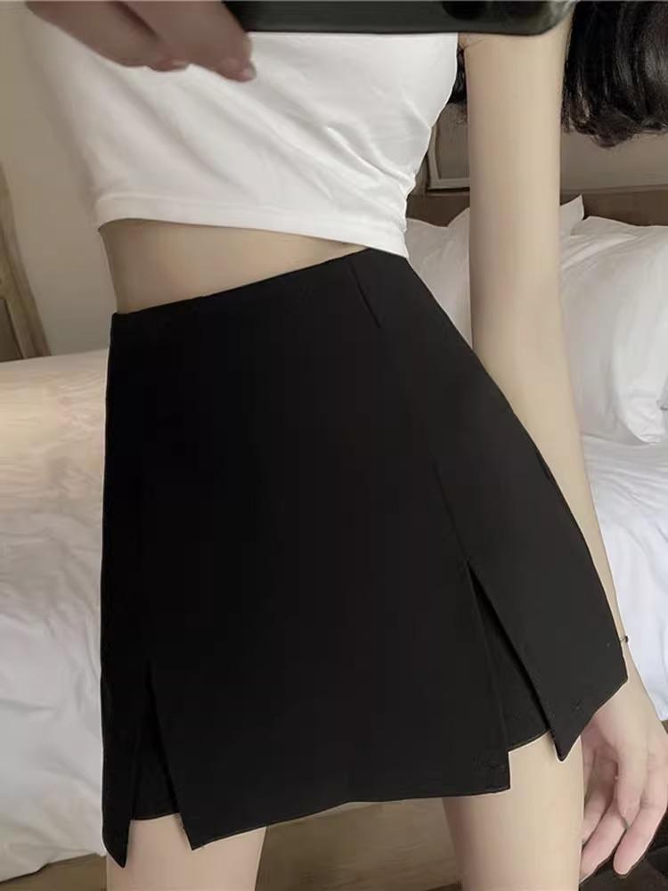 

Весна 2024 г., женские ультракороткие брюки-юбки А-силуэта с высокой талией - модный корейский стиль XXL