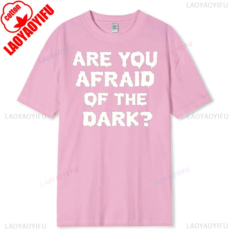 Halloween Tee Are You Afraid of The Dark Printed Breathable TShirt Vintage Inspired Retro Halloween Shirt Nostalgic Spooky Gift