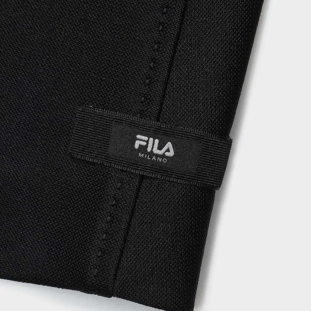 (WMNS) FILA Milano Solid Color Mid-Length Knitted Coat 'Black' Women's F11W335505F-BK