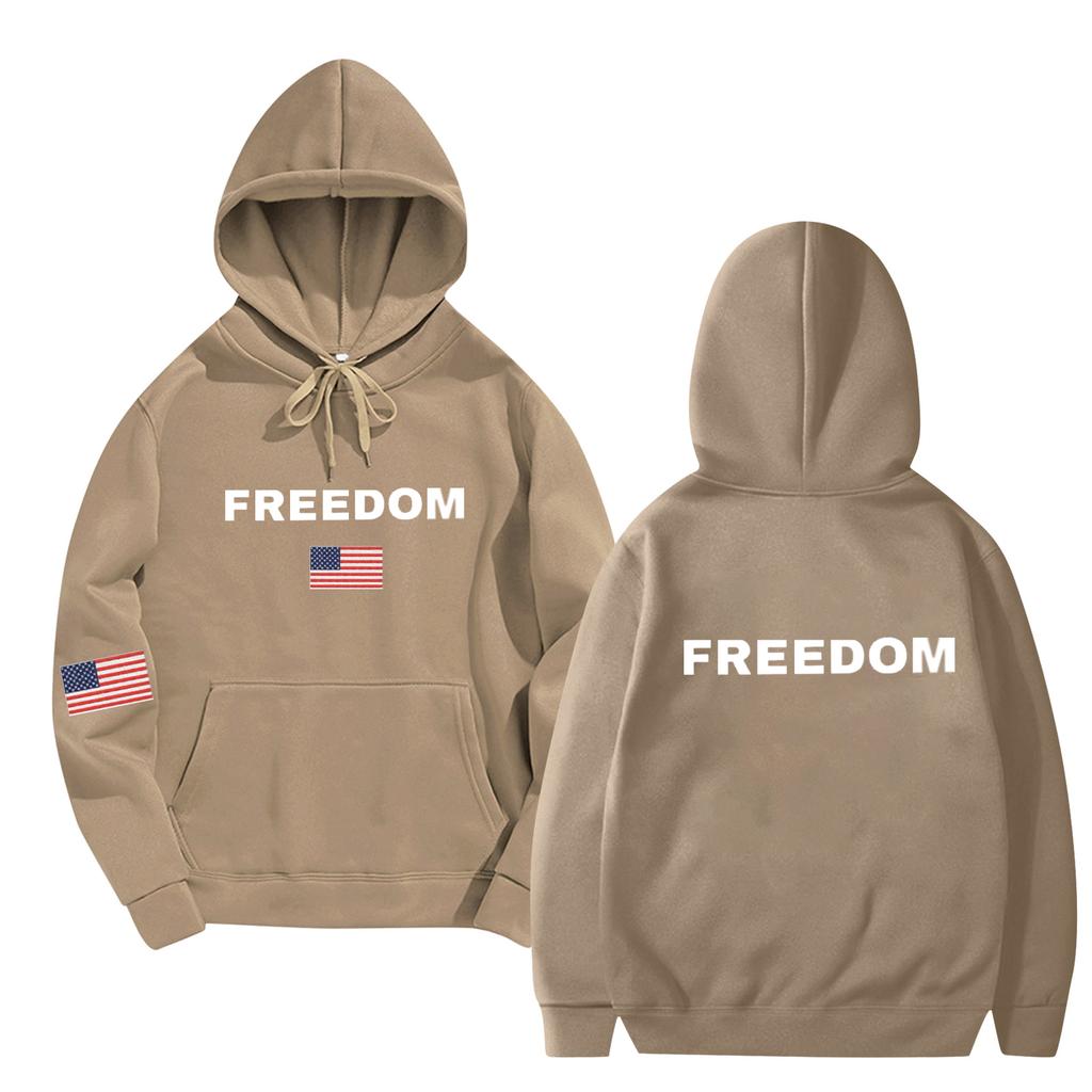 Women's And Men's  Fashionable Hooded Long Sleeved Printed Casual Pullover Unisex Sweatshirt Top
