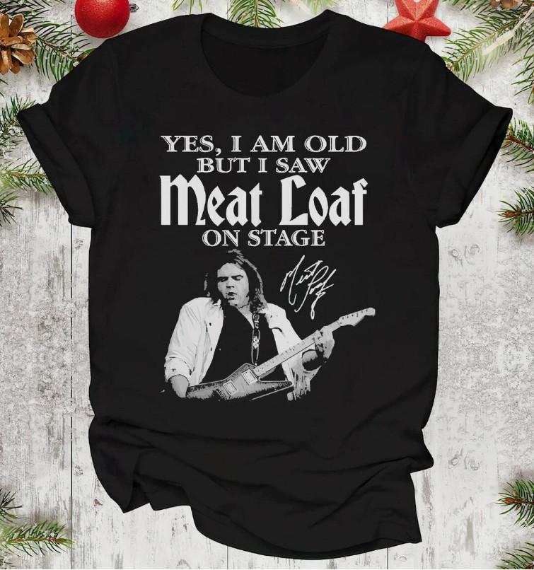 

Singer Meat Loaf 1947 2022 Thank You Memories Black Men All size Shirt Unisex T-Shirt XXXL